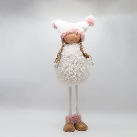 ΚΟΡΙΤΣΑΚΙ ME ΡΟΖ POM POM, 69cm