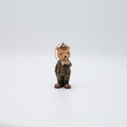 ΣΤΟΛΙΔΙ ΠΟΛΥΡΕΖΙΝ, ΑΡΚΟΥΔΑΚΙ VINTAGE ΜΕ ΠΙΠΑ, 5x9.5cm