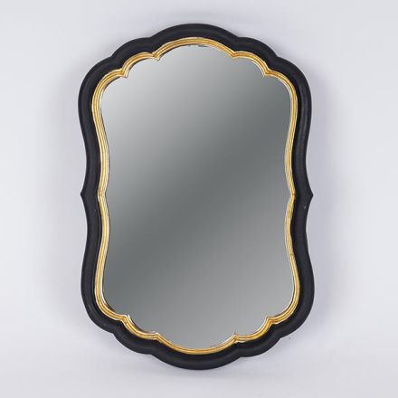 ΚΑΘΡΕΦΤΗΣ ΠΟΛΥΡΕΖΙΝ ΜΑΥΡΟΣ - ΧΡΥΣΟΣ 23.2x2.3x34.5cm